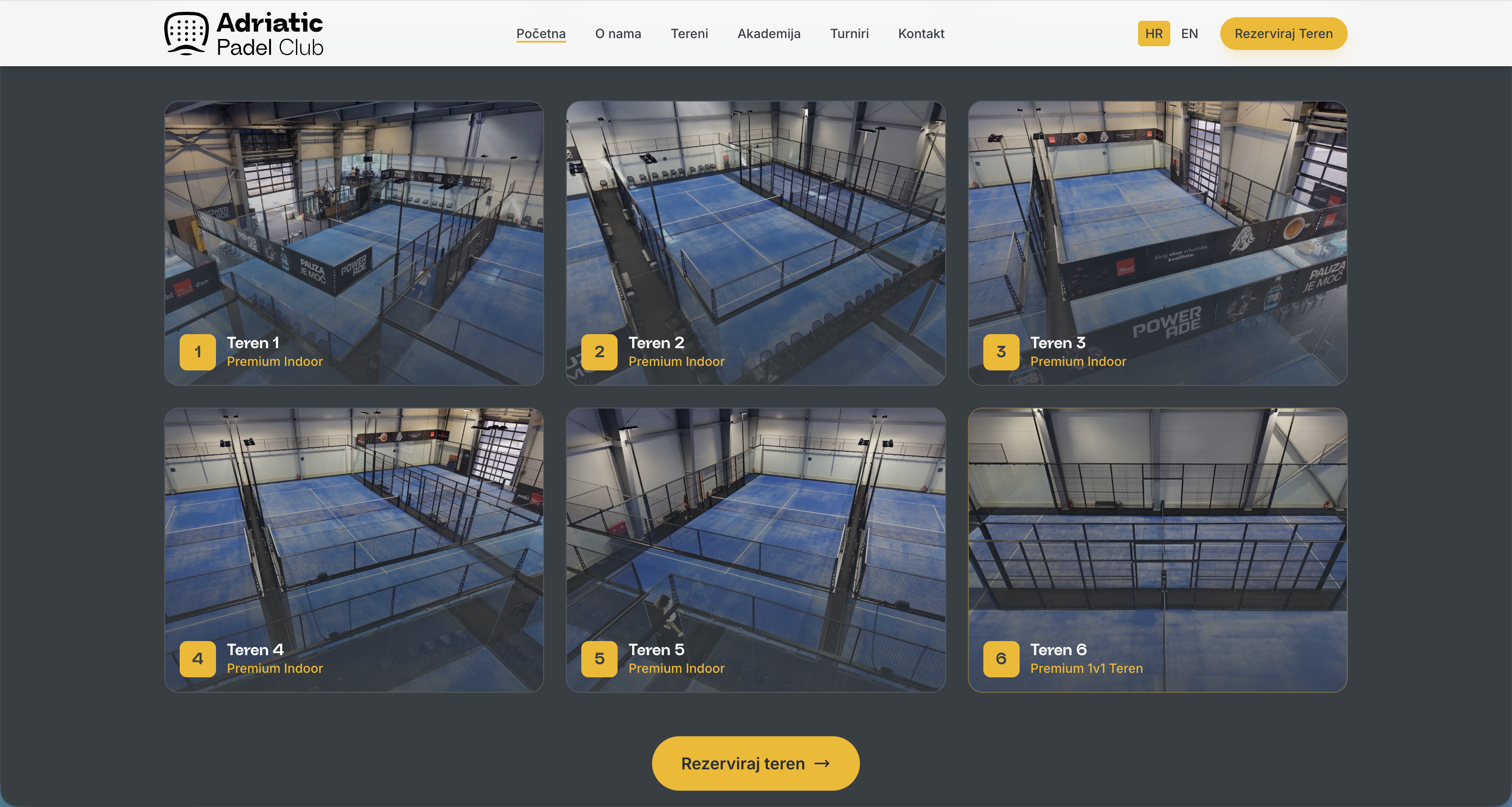 Adriatic Padel Klub · ekran 3