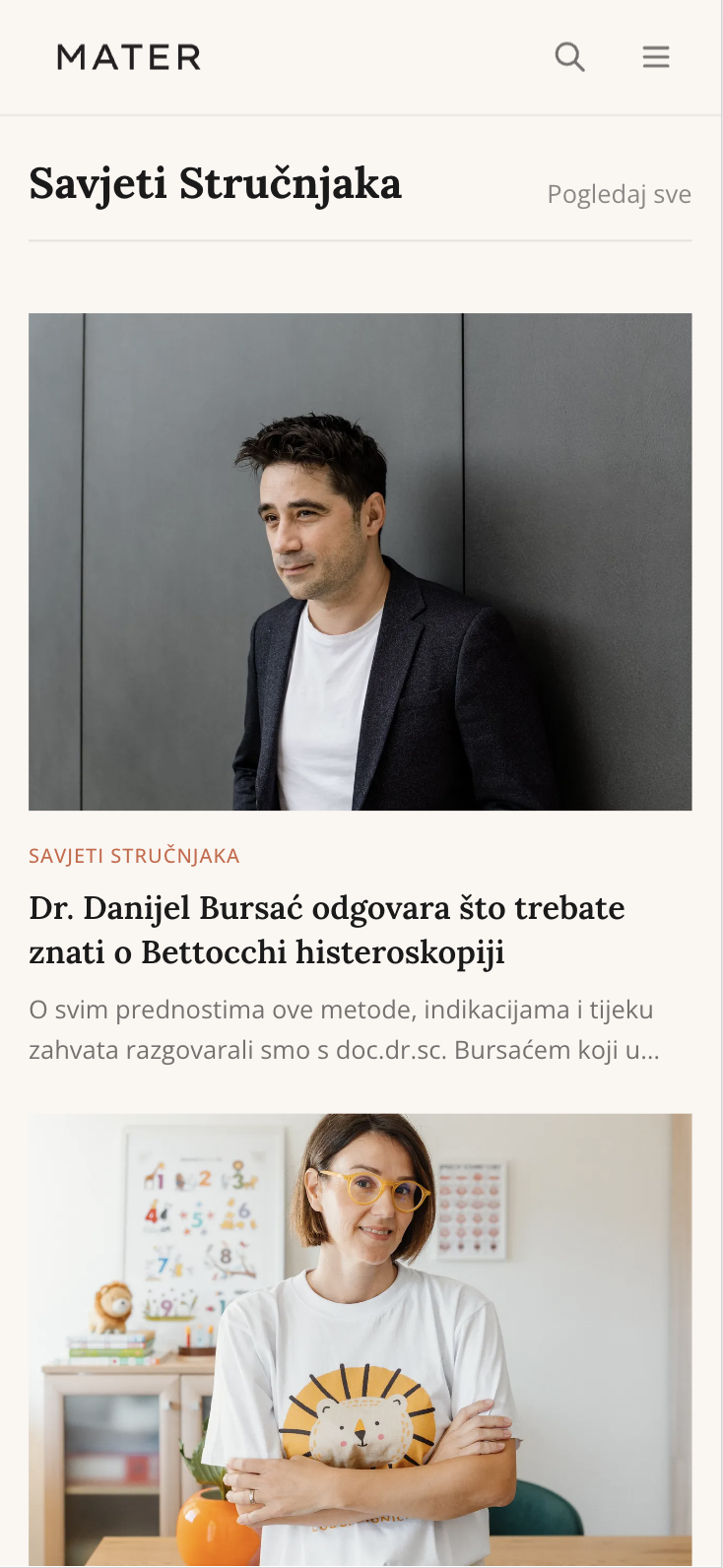 MaterMag Digital Magazine · mobilni prikaz 4